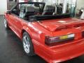 1988 Bright Red Ford Mustang GT Convertible  photo #4