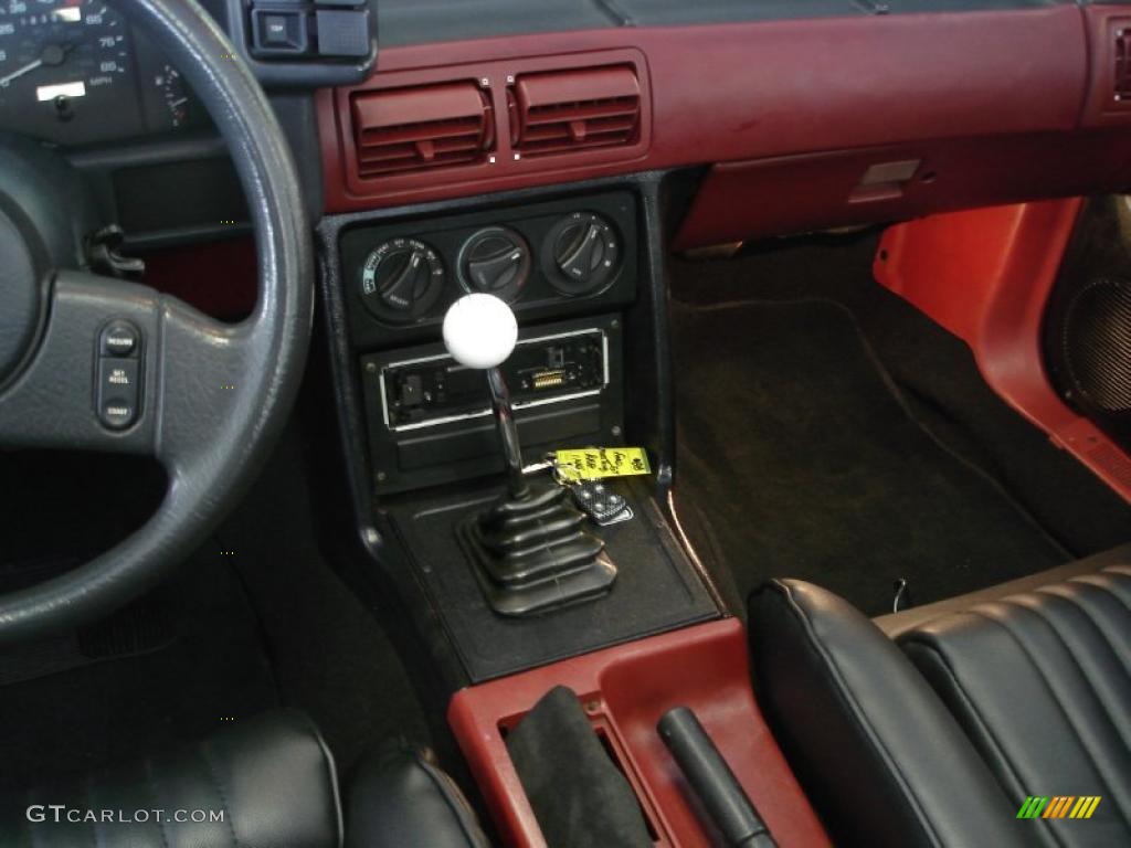 1988 Mustang GT Convertible - Bright Red / Black photo #8