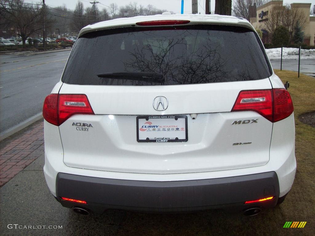 2007 MDX Technology - Aspen White Pearl / Bordeaux photo #6
