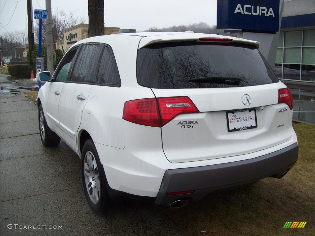 2007 MDX Technology - Aspen White Pearl / Bordeaux photo #7