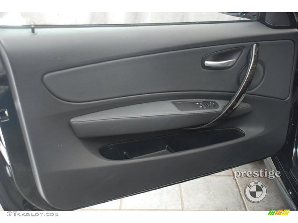 2008 1 Series 128i Coupe - Jet Black / Black photo #12