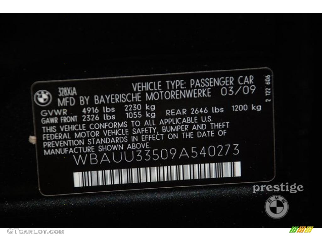 2009 3 Series 328xi Sport Wagon - Black Sapphire Metallic / Black photo #13