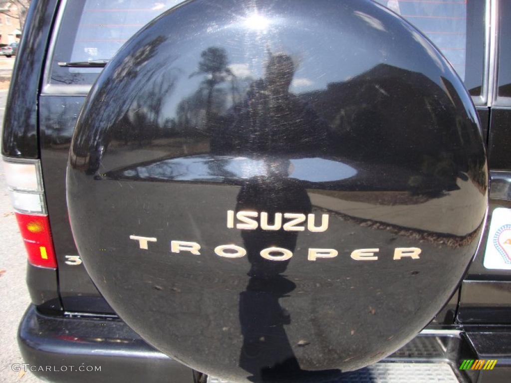 2001 Trooper Limited - Ebony Black / Beige photo #13