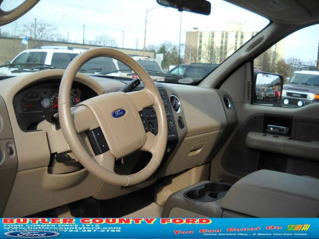 2006 F150 XLT SuperCab 4x4 - Medium Wedgewood Blue Metallic / Tan photo #7