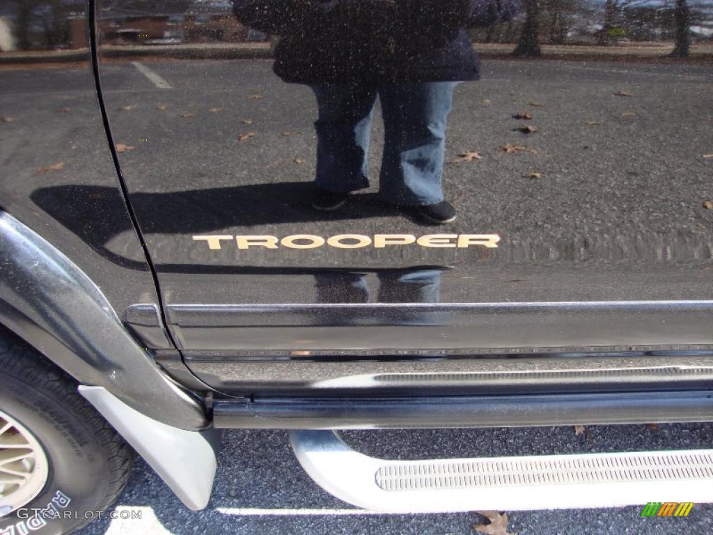 2001 Trooper Limited - Ebony Black / Beige photo #16