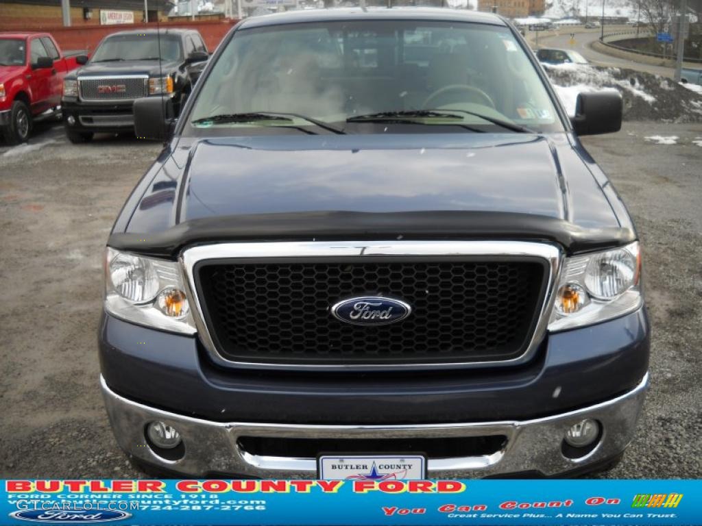 2006 F150 XLT SuperCab 4x4 - Medium Wedgewood Blue Metallic / Tan photo #19