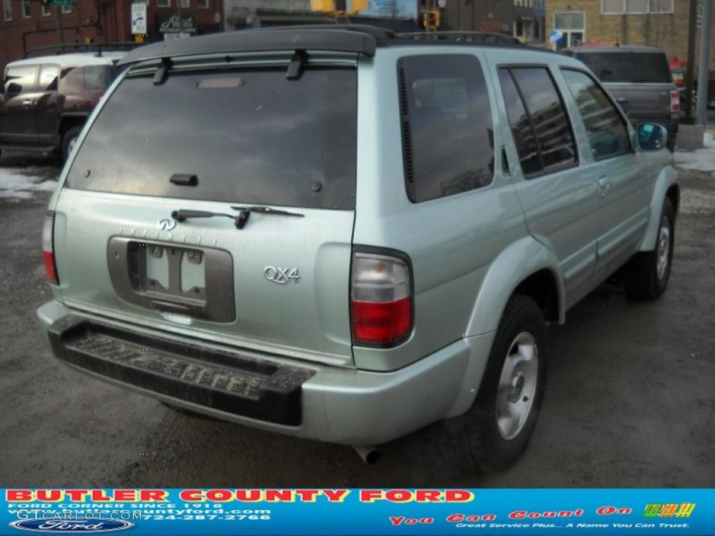 2000 QX4  - Silver Sage Metallic / Gray photo #2