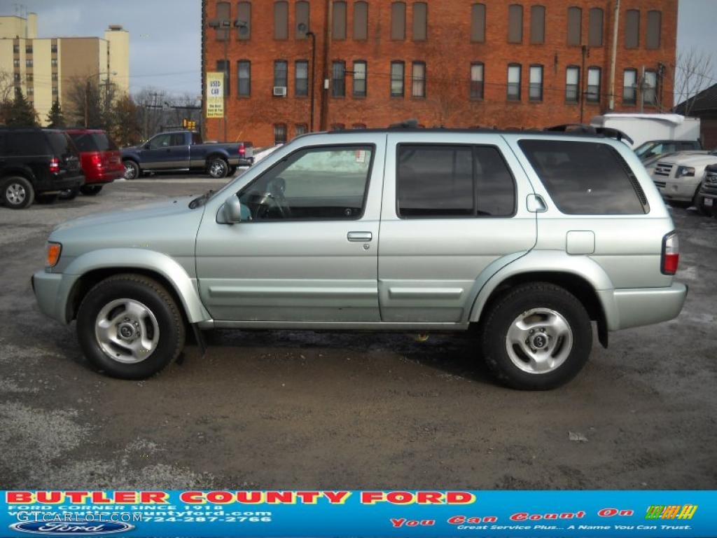 2000 QX4  - Silver Sage Metallic / Gray photo #5
