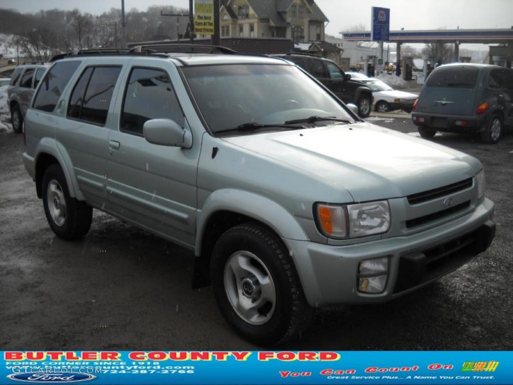 2000 QX4  - Silver Sage Metallic / Gray photo #19