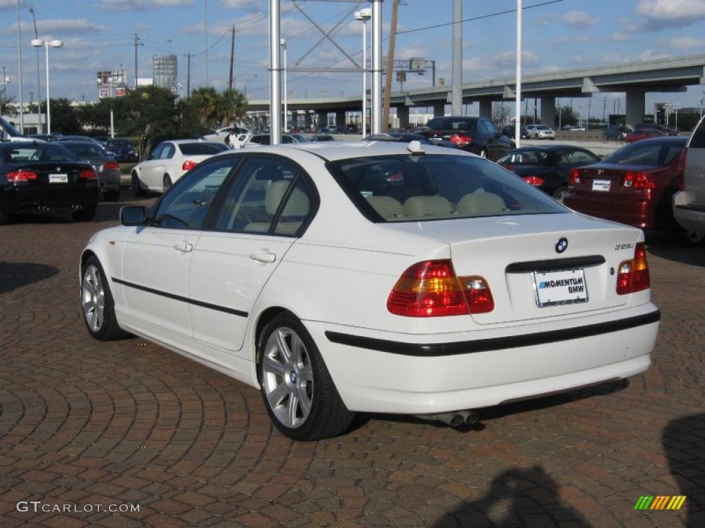 2003 3 Series 325i Sedan - Alpine White / Sand photo #5