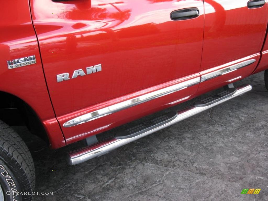 2008 Ram 1500 Big Horn Edition Quad Cab - Flame Red / Medium Slate Gray photo #10