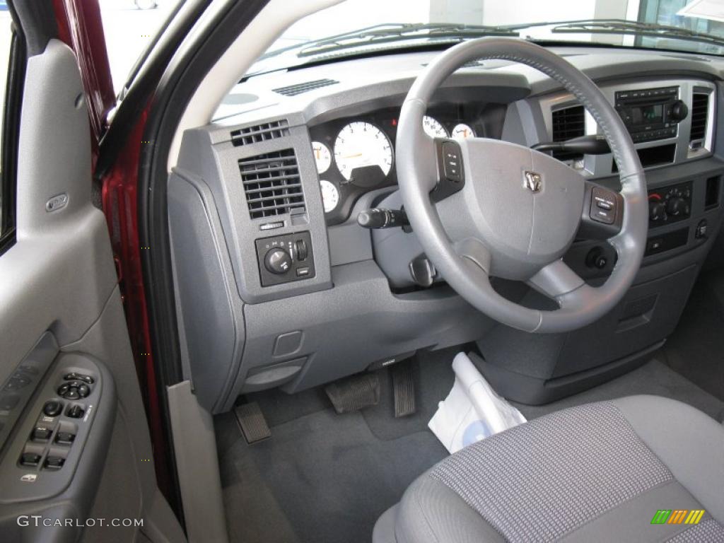 2008 Ram 1500 Big Horn Edition Quad Cab - Flame Red / Medium Slate Gray photo #11