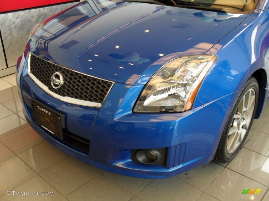 2008 Sentra SE-R Spec V - Sapphire Blue / SE-R Charcoal photo #7