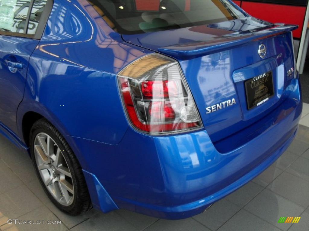 2008 Sentra SE-R Spec V - Sapphire Blue / SE-R Charcoal photo #9