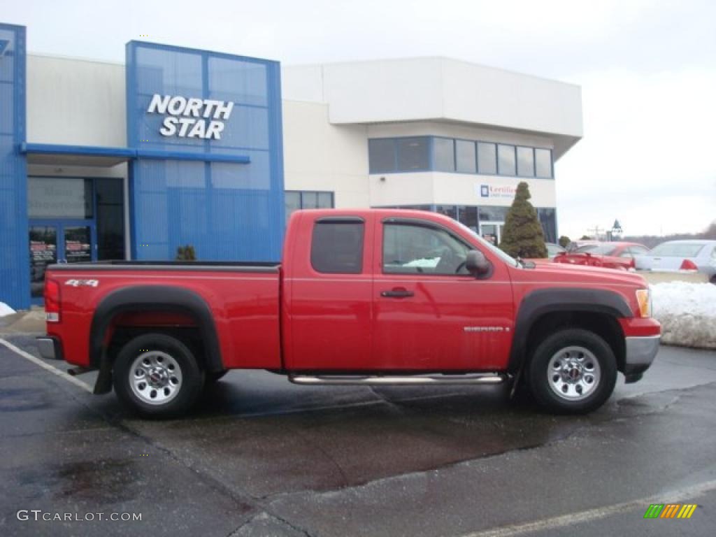 2008 Sierra 1500 Extended Cab 4x4 - Fire Red / Dark Titanium photo #2