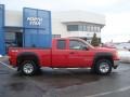 2008 Fire Red GMC Sierra 1500 Extended Cab 4x4  photo #2