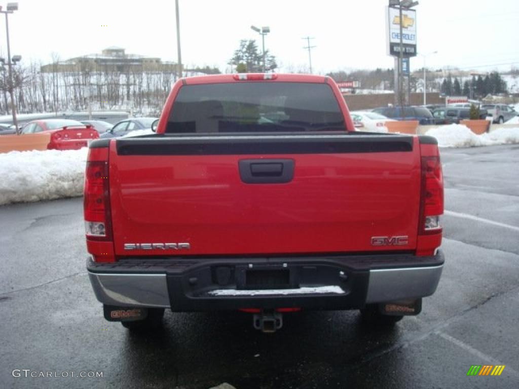 2008 Sierra 1500 Extended Cab 4x4 - Fire Red / Dark Titanium photo #4