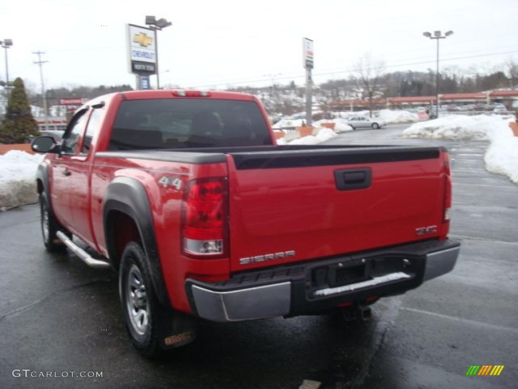 2008 Sierra 1500 Extended Cab 4x4 - Fire Red / Dark Titanium photo #5