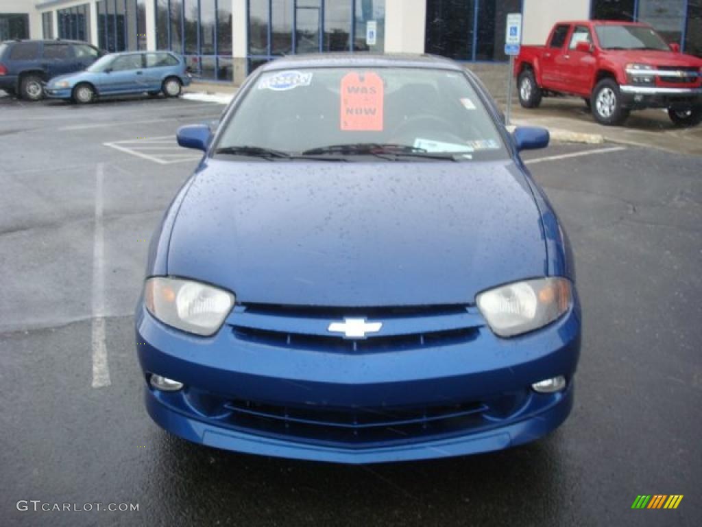 2003 Cavalier LS Sport Coupe - Arrival Blue Metallic / Graphite Gray photo #8