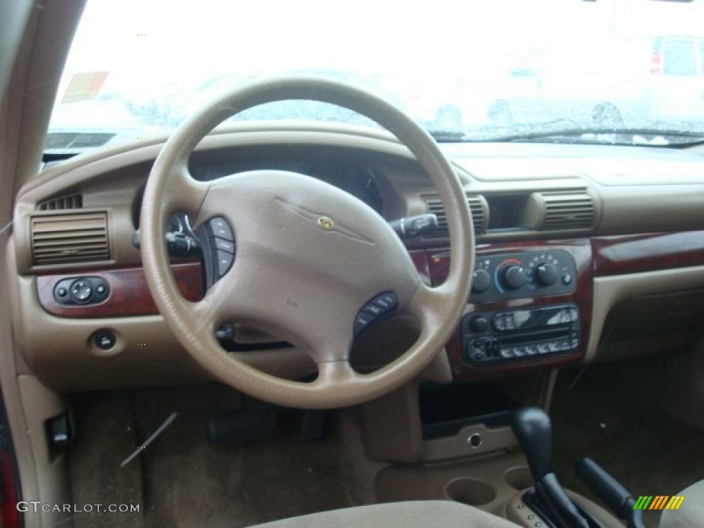 2002 Sebring LX Sedan - Dark Garnet Red Pearl / Sandstone photo #10