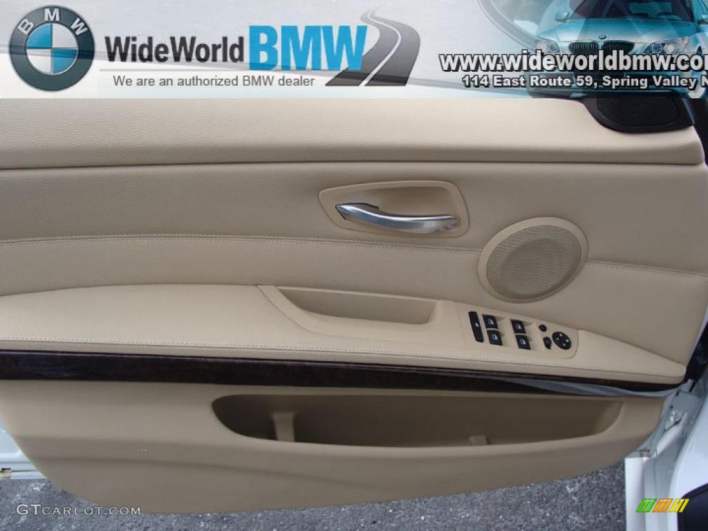 2008 3 Series 328xi Wagon - Alpine White / Beige photo #8