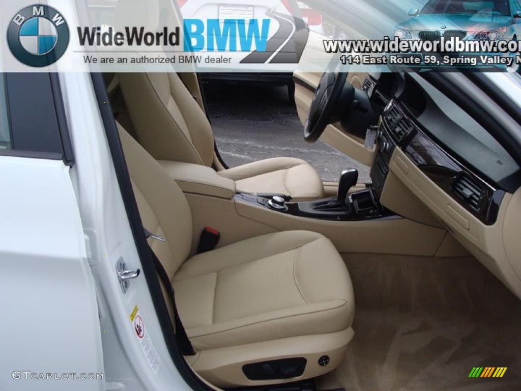 2008 3 Series 328xi Wagon - Alpine White / Beige photo #10