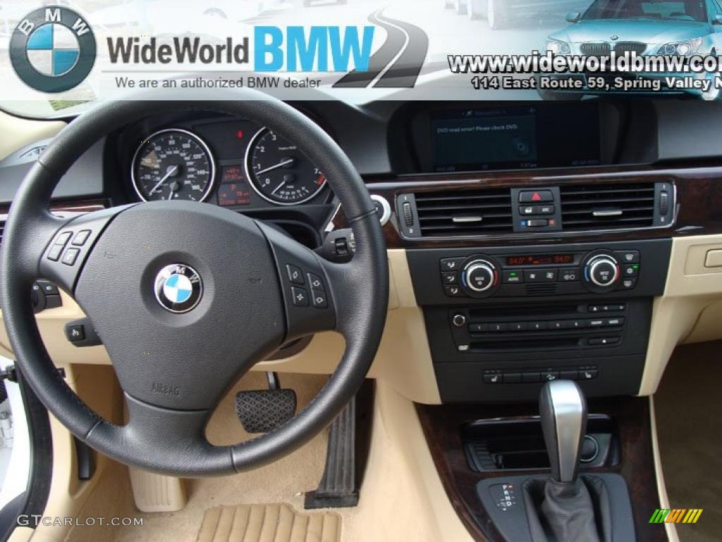 2008 3 Series 328xi Wagon - Alpine White / Beige photo #12