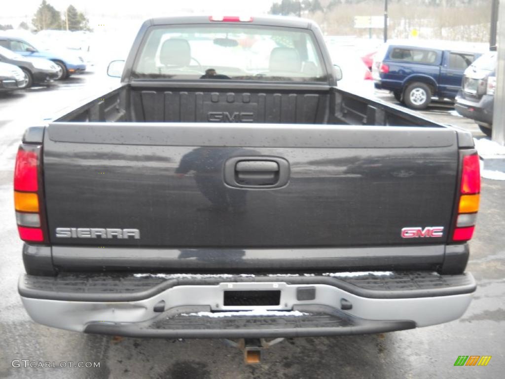 2005 Sierra 1500 Regular Cab - Carbon Metallic / Dark Pewter photo #6