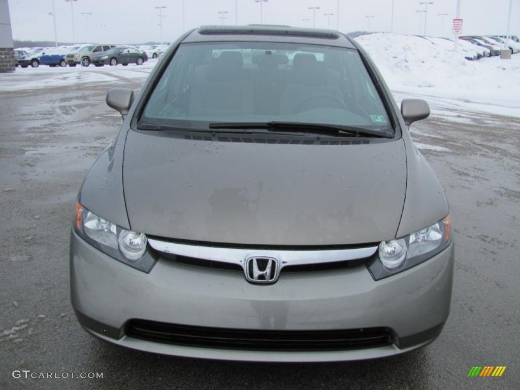 2007 Civic EX Sedan - Galaxy Gray Metallic / Gray photo #13