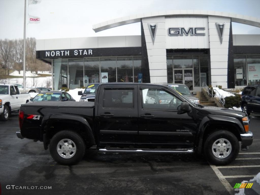 2004 Colorado Z71 Crew Cab 4x4 - Black / Medium Dark Pewter photo #1