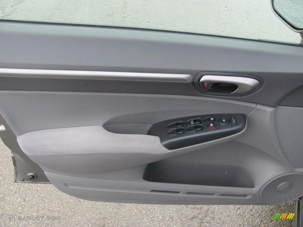 2007 Civic EX Sedan - Galaxy Gray Metallic / Gray photo #15