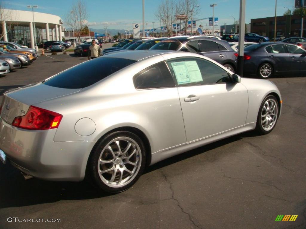 2006 G 35 Coupe - Liquid Platinum Metallic / Stone photo #6