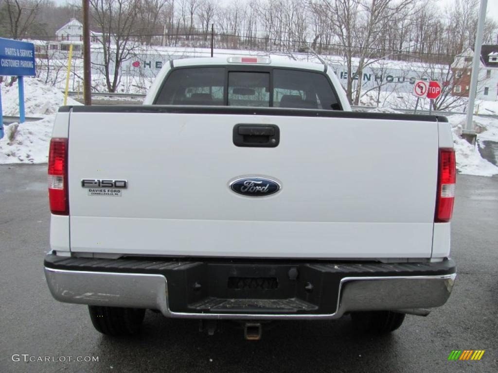 2006 F150 XLT SuperCab 4x4 - Oxford White / Medium/Dark Flint photo #6