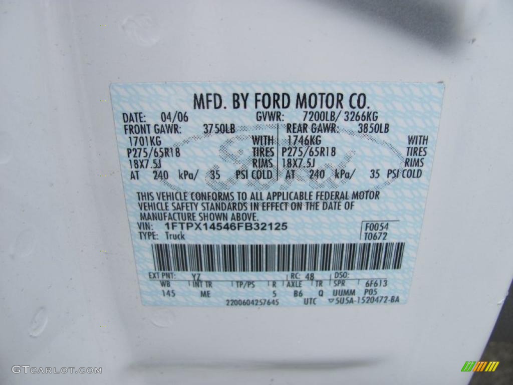 2006 F150 XLT SuperCab 4x4 - Oxford White / Medium/Dark Flint photo #14