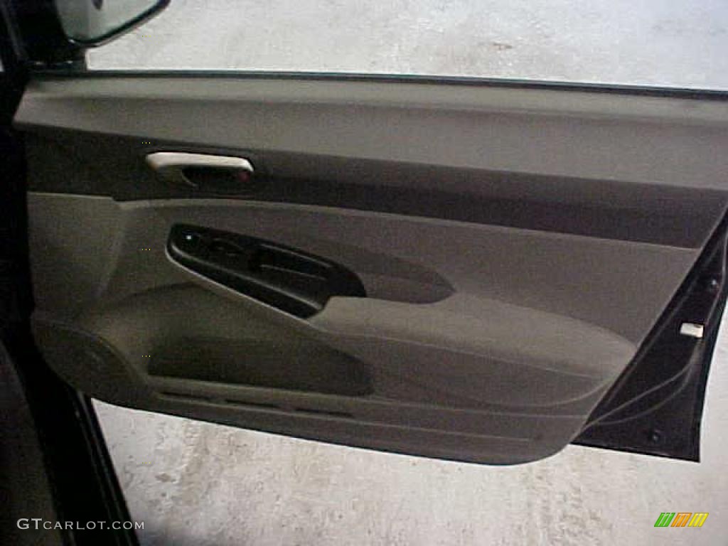 2007 Civic LX Sedan - Nighthawk Black Pearl / Gray photo #17