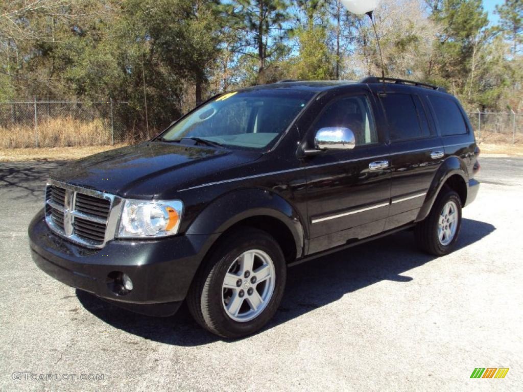 2009 Durango SLT - Brilliant Black Crystal Pearl Coat / Khaki Two-Tone photo #1