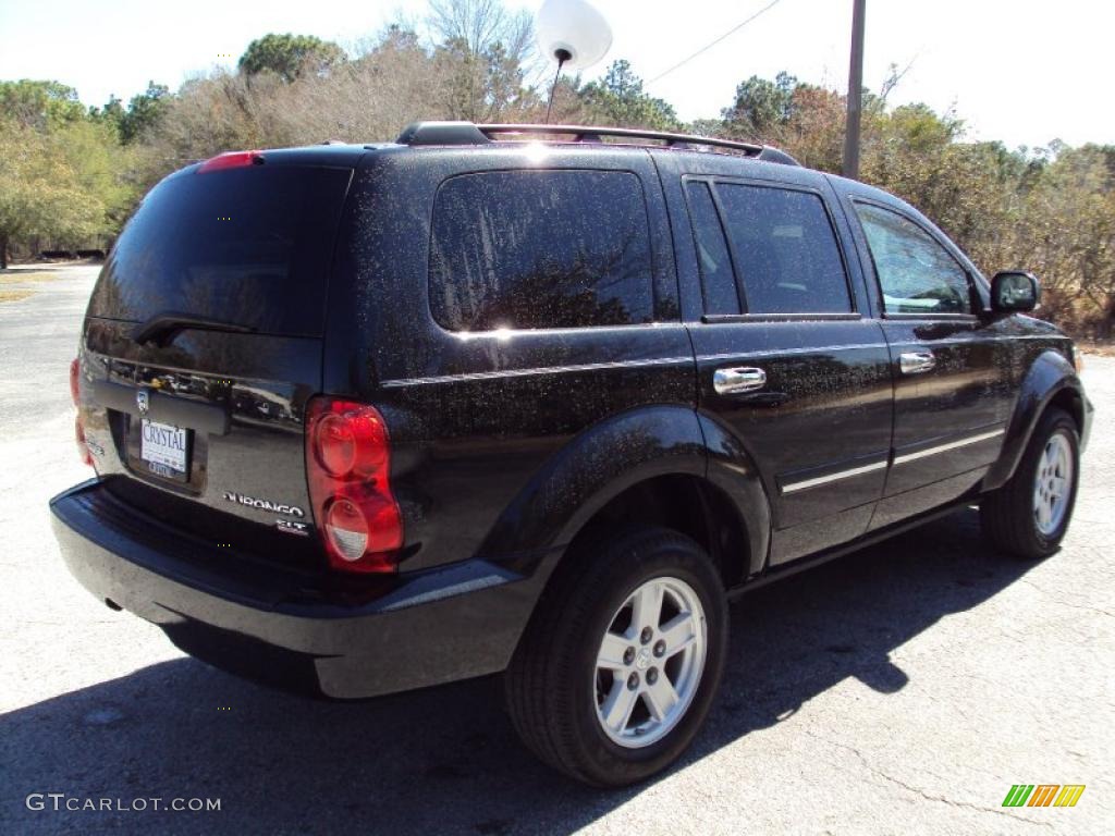 2009 Durango SLT - Brilliant Black Crystal Pearl Coat / Khaki Two-Tone photo #9