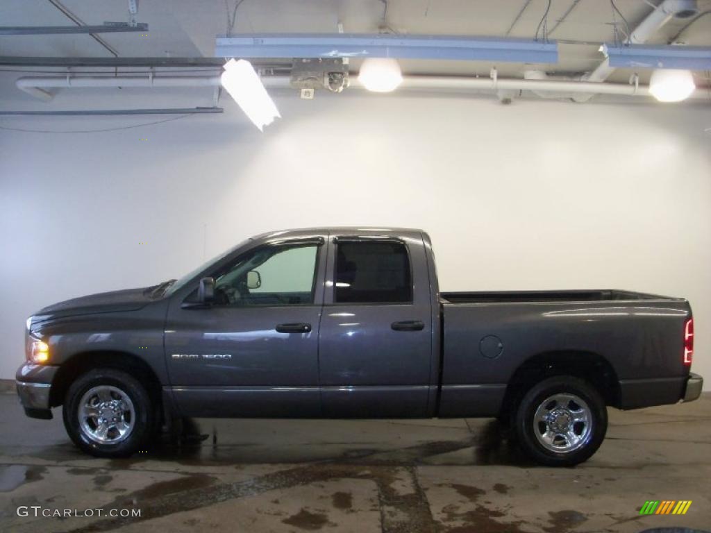 2004 Ram 1500 SLT Quad Cab - Graphite Metallic / Dark Slate Gray photo #6