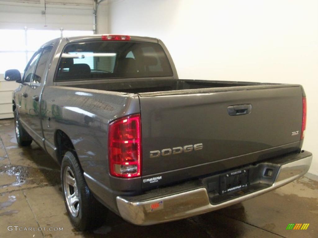 2004 Ram 1500 SLT Quad Cab - Graphite Metallic / Dark Slate Gray photo #7