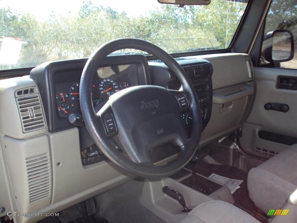 2004 Wrangler Sport 4x4 - Light Khaki Metallic / Khaki photo #6