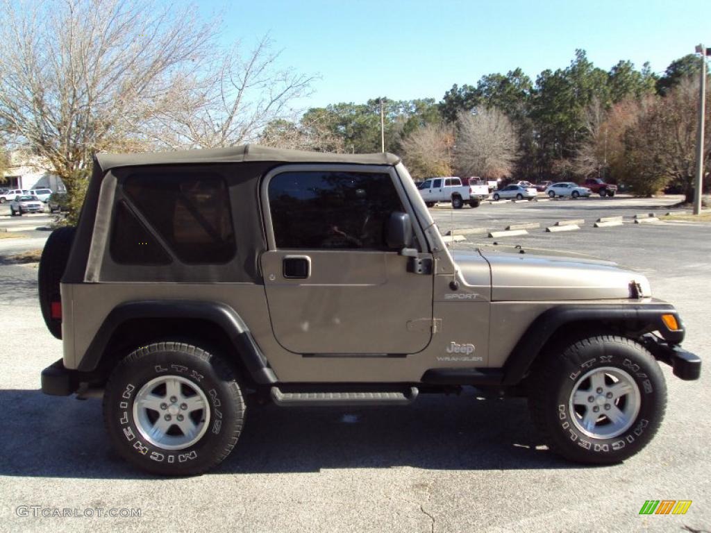 2004 Wrangler Sport 4x4 - Light Khaki Metallic / Khaki photo #9