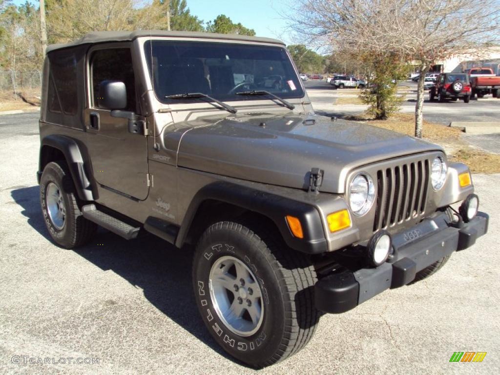 2004 Wrangler Sport 4x4 - Light Khaki Metallic / Khaki photo #10