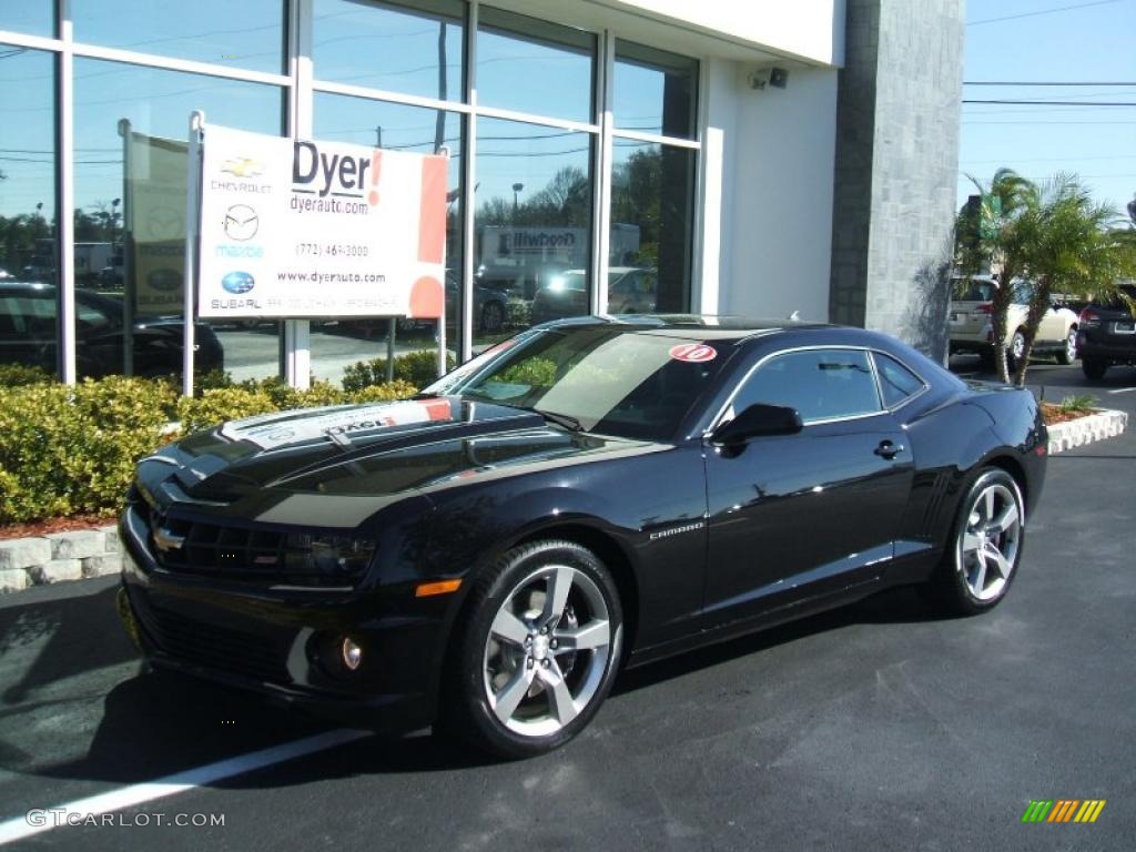 2010 Camaro SS/RS Coupe - Black / Black photo #1