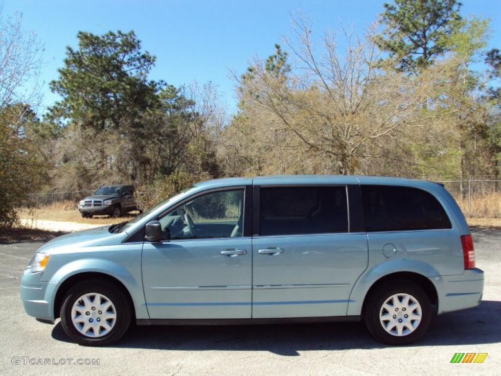 2009 Town & Country LX - Clearwater Blue Pearl / Medium Slate Gray/Light Shale photo #2