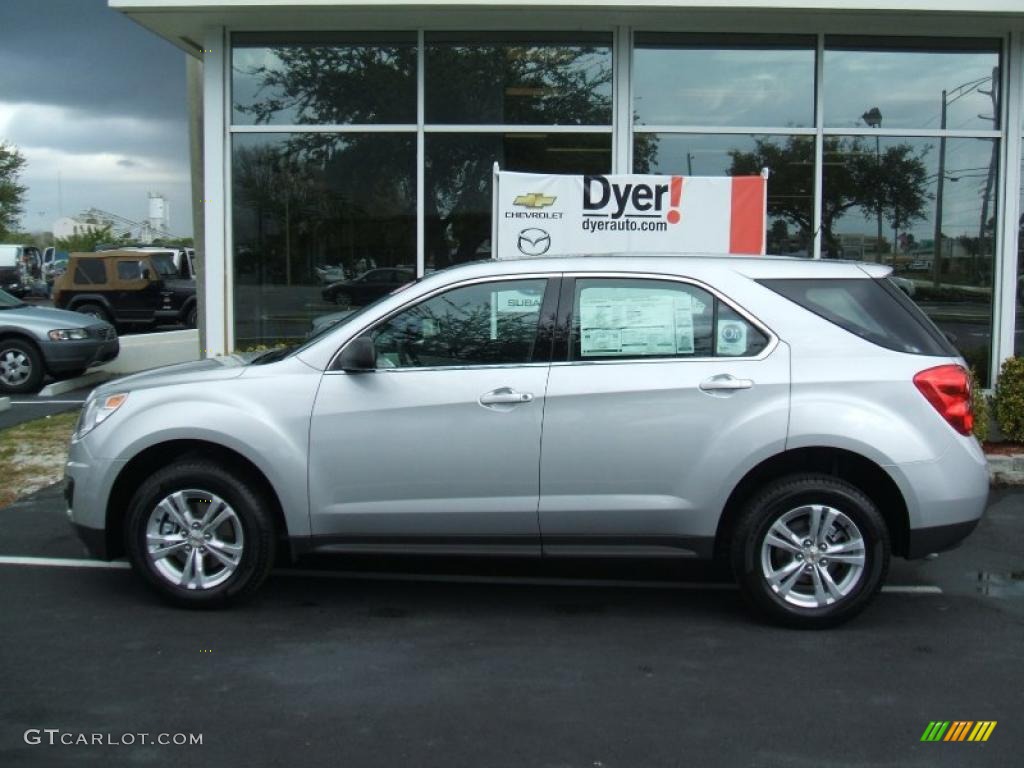 2010 Equinox LS - Silver Ice Metallic / Jet Black/Light Titanium photo #3