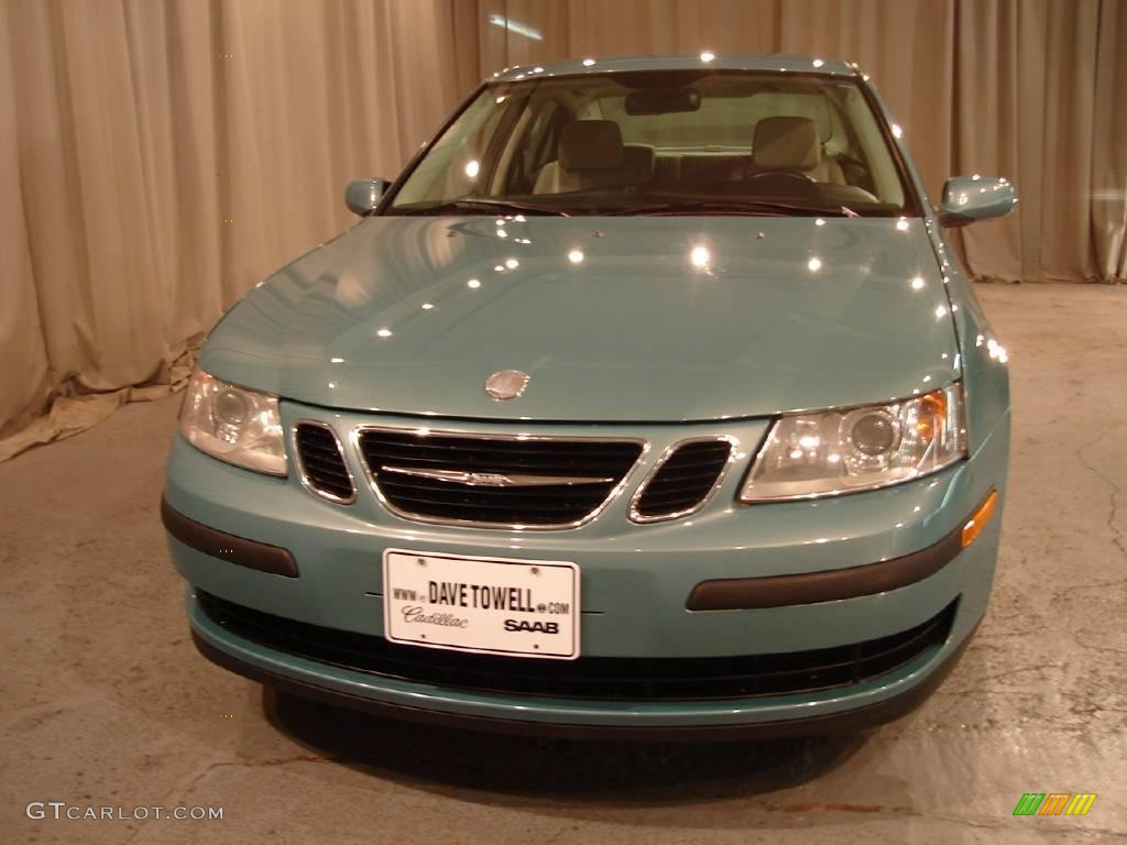 2004 9-3 Linear Sedan - Glacier Blue Metallic / Parchment photo #5