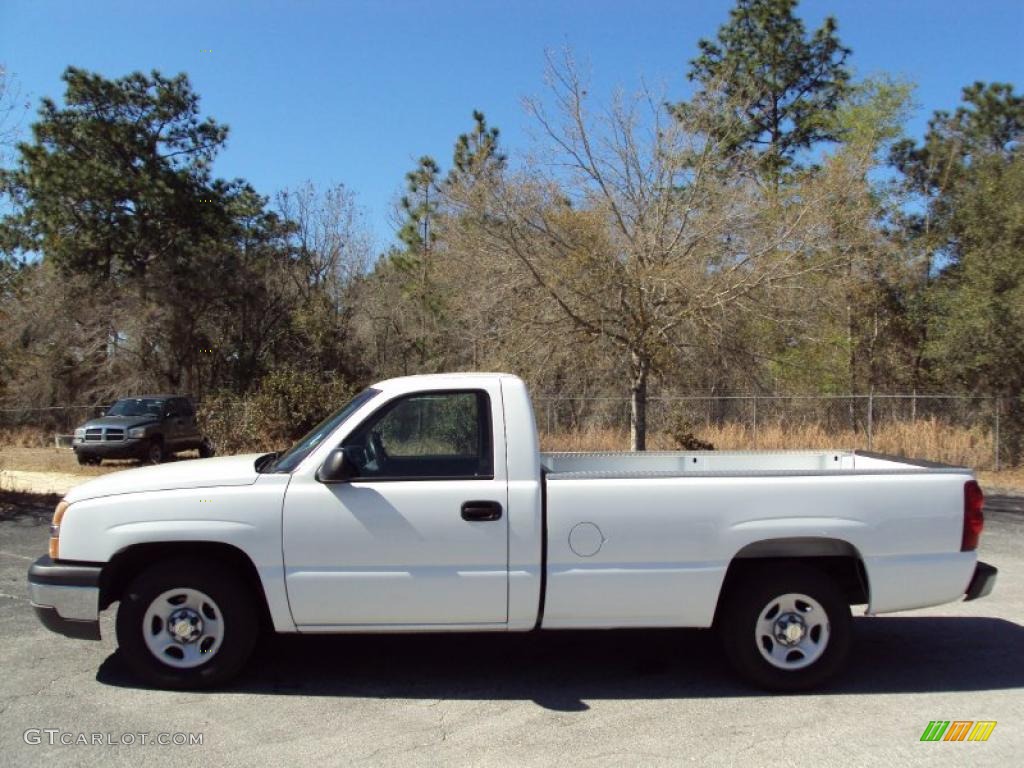 2003 Silverado 1500 Regular Cab - Summit White / Dark Charcoal photo #2