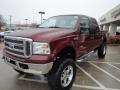 2005 Dark Toreador Red Metallic Ford F350 Super Duty FX4 Crew Cab 4x4  photo #7