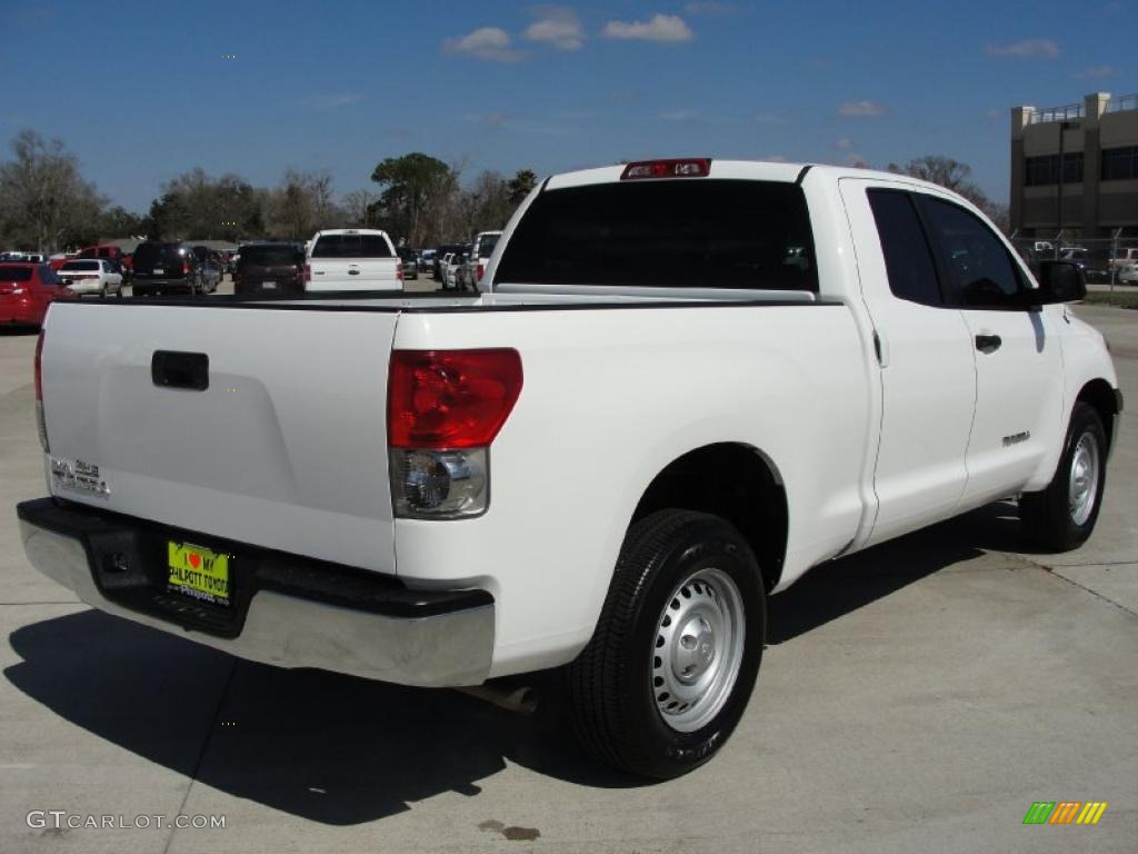 2008 Tundra Double Cab - Super White / Graphite Gray photo #3