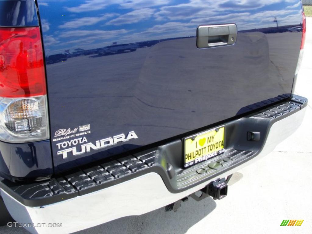 2008 Tundra SR5 Double Cab - Nautical Blue Metallic / Beige photo #23